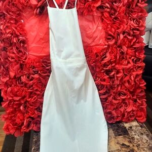 Forever 21 Women's Size Small White Mini Dress with Strap Detail in Back